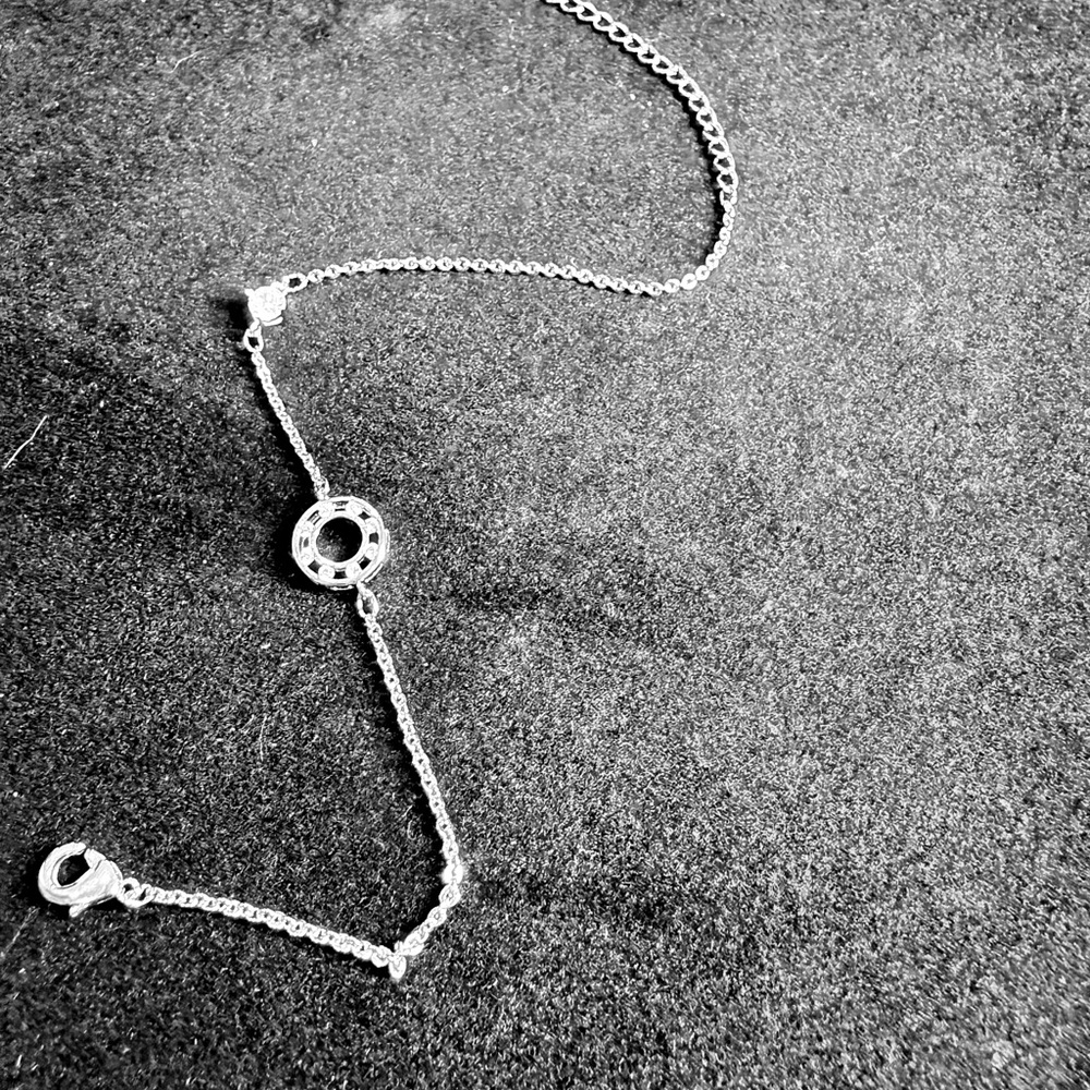 Elegant 14K White Gold Plated Bracelet